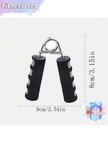 7件套健身器材，小型家用健身器材，跳绳，握力器，俯卧撑健腹轮，肌肉训练套装 - 彩色 - 查看 4