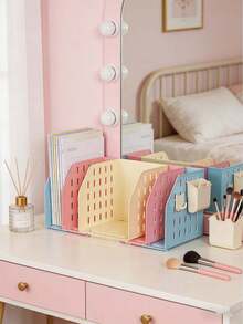 File Storage Rack, Expandable Book Stand, Student Book Sorting, Dormitory, Study, Desktop, Colorful Bookshelf - color - View 5