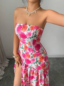 Rafferiza Women's Romantic Casual Ditsy Floral Dress, Suitable For Spring/Summer Vacation, Outing And Dating - Multicolor - View 6
