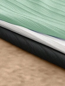 HIMLAND 3件套男士多色纯色梭织面料Polo衫，短袖常规款休闲基础上衣 - 彩色 - 查看 7