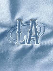 STYNVO 男士极简印花圆领短袖T恤 - 藍色 - 查看 6