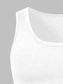 Manfinity Homme Bộ 3 áo ba lỗ thể thao nam, áo dệt kim, kiểu dáng unisex hơi ôm, áo ba lỗ không phân biệt giới tính, phong cách tối giản sang trọng, dáng suông, trang phục cơ bản cho nam và nữ, phong cách tối giản hàng ngày, tập luyện, mặc nhà thư giãn, phối lớp, phong cách , unisex, trang phục đôi, quà tặng ngày lễ, quà tặng bạn trai - Nhiều màu - Xem 4