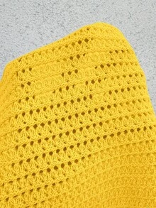 Breezaya Women's Asymmetric Hem Halter Neck Knit Top And Mini Skirt Casual Vacation 2 Pieces Set - Yellow - View 6