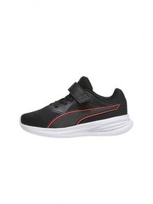 Puma CLYDE Kids' Sneakers Cushioned Premium Modern Street Style Running School Black 377277-09 - Schwarz Rot - Übersicht 6