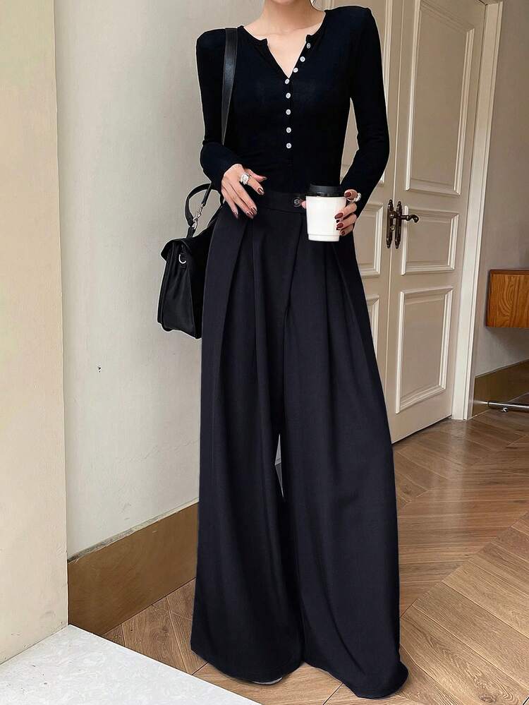 Women's Loose Fit Wide Leg Pants