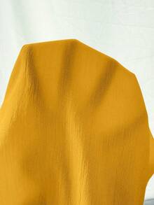 SHEIN PETITE Women's Single-Breasted Halter Top And Wide-Leg Pants Casual Two Pieces Set - Yellow - View 7