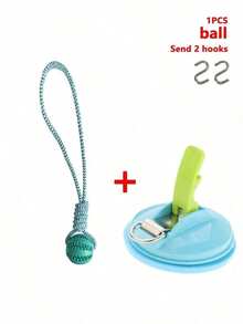 1pc Dog Braided Rope Knot Toys Ball With Handle, Chew Durable Toy Ball For Chew Training Pull Throw Toy Tug Of War Toy Dogs Fetch Toy - Multicolor - View 16