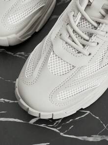 Vate 女士时尚运动鞋，透气轻便，休闲舒适，适合日常穿着。 - 灰色 - 查看 3