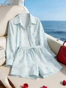 GlowEve CURVE Damen Große Größen Blumen Lässig Outfit, Frühling/Sommer - Weiss - Übersicht 7