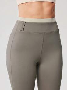 OutZeal 女士运动裤 日常休闲速干收腹喇叭裤脚 - Volcanic Gray - 查看 9