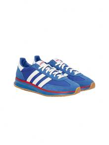 Adidas RUN 70s 2.0 Men's Shoes Bright Royal / Cloud White / Better Scarlet JS0117 - Blue and White - View 2