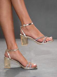 CUCCOO SZL Women's Fashion High Heel Sandals - Gold - View 1