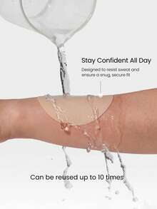 GLOWMODE 3 Pack Smooth Finish Reusable Adhesive Nipple Covers Pasties Daily Casual Wear - Apricot - View 4