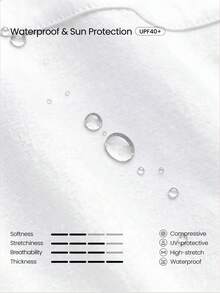 GLOWMODE Go With The Glow Waist-Length  Sunproof Elastic Ribbed Cuffs Hem Two-Way Zipper Back Pocket Relaxed Fit Bomber Jacket Running Jogging Outdoor Daily Active Wear - White - View 5