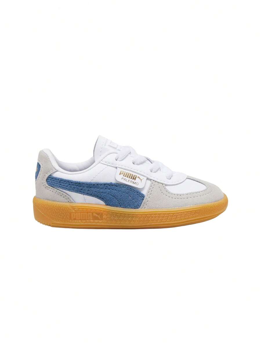 Puma SPEEDCAT Kids' Sneakers Retro Comfortable Versatile Training Travel Running White 397277-04 - White Blue - View 1