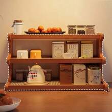 The Kitchen Storage Rack Adopts A New Chinese Style Multifunctional Design, Integrating High-End Dining Table Storage Rack, Tea Cup Rack, And Living Room Storage And Organizing Rack Functions. Suitable For Office, Living Room, Bedroom And Other Spaces, It Can Also Be Used As A Decorative Gift For Friends And Family, With Dual Purposes Of Room Decoration And Dining Table Decoration. - Multicolor - View 6