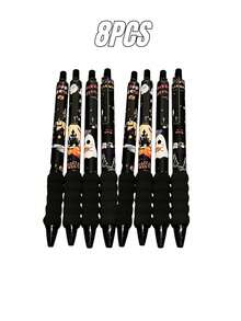Bộ 4/8/12 bút bi gel chủ đề Halloween với đường kính ngòi 0.5mm, có hình ma, bí ngô và mũ phù thủy - Hoàn hảo làm quà tặng khen thưởng trong lớp học hoặc quà tặng văn phòng phẩm cho năm học mới. - Nhiều màu - Xem 9