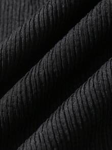 FRIFUL Solid Color Patchwork Sheer Polka Dot Mesh Fabric Loose Casual Versatile T-Shirt - Black - View 7