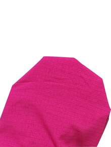 SHEIN Lace Patchwork Sheer Shoulder Cardigan Short Sleeve Pajama Set For Women - Hot Pink - View 7