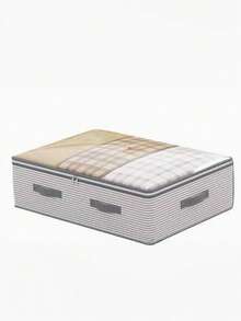 Reinforced Dustproof Bed Base Storage Box With Handle, Suitable For Storing Quilts, Blankets, Bedding, Pillows, And Other Bedroom Accessories. - Multicolor - View 18