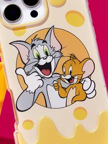 TOM & JERRY X SHEIN 可爱动物印花手机壳，适用于 11 - 17 Pro Max - 彩色 - 查看 7
