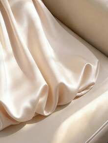 Franclia Women's Satin Bubble Tube Top, Spring/Summer Off The Shoulder Strapless Shirt Cute Tube Top - Apricot - View 4