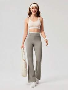 OutZeal 女士运动裤 日常休闲速干收腹喇叭裤脚 - Volcanic Gray - 查看 11