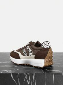 Vate Women's Stylish Black Sneakers - Fashionable & Comfortable Daily Casual Shoes - Grey - View 5