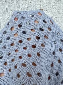 Sunnyshic Áo len nữ màu xanh dương gợi cảm, dễ thương, dây mảnh, cổ chữ V, khoét lỗ, thêu hoa, thích hợp mặc đi biển mùa hè. - Màu xanh lam - Xem 4