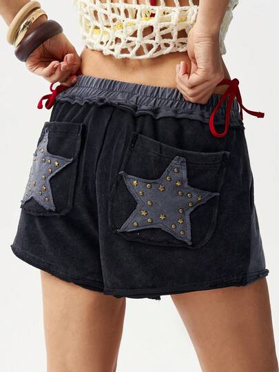 Bohemela 女士纯色针织短裤，春夏款