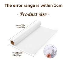Rollo de papel de calco blanco - Semitraslúcido, papel para patrones de costura para tinta/lápiz/marcadores - Ideal para costura, confección de ropa, bocetos y diseño - Transparente - Ver 5