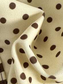 Swim Mod Women's Yellow Polka Dot Spaghetti Strap Sexy Beach Vacation Swimsuit Set - Yellow - View 6