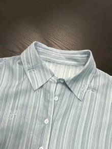 GlowEve Two Pieces Summer Vacation And Leisure Set Woven By Women - Baby Blue - View 5