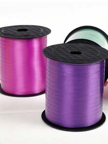 1 Roll, 250 Yard Silvery Curling Ribbon For Gift Wrapping, Balloon String, Wedding, Birthday, - Metallic Shiny " Ribbon For Bouquets And Flower Wrapping Paper Valentine DAY, Valentines Wedding, Birthday - multicolor - View 4
