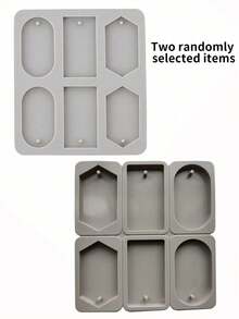 1PC DIY Silicone Clay Aromatherapy Tablets Molds Hanging Ornaments Wax Molds Flower Soap Mold Craft Accessories Soap Mold Handmade - Grey - View 4