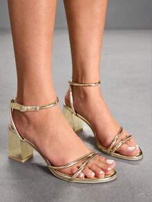 CUCCOO SZL Women's Fashion High Heel Sandals - Gold - View 6