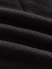 ROMWE MEN Men's Vintage Distressed Flag Print Crew Neck Knit Sweater - Black - View 5