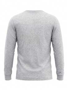 Men's Long Sleeved Shirt Grey - White - View 5