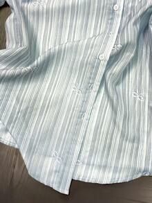 GlowEve Two Pieces Summer Vacation And Leisure Set Woven By Women - Baby Blue - View 3