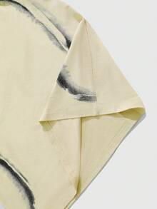 PAVTROS Áo thun nam kẻ sọc phối màu, kiểu dáng thường ngày, thích hợp cho mùa hè. - Màu Khaki - Xem 6