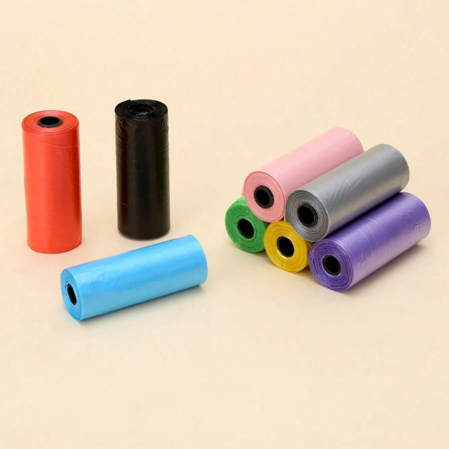 SHEIN Bộ 10/20/30/50 túi đựng chất thải thú cưng ngẫu nhiên, túi đựng phân chó, túi đựng cát vệ sinh cho mèo, túi thay thế cho dụng cụ hốt phân thú cưng, túi dọn dẹp. - Nhiều màu - Xem 1