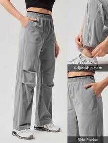 OutZeal 女士户外裤 日常休闲 防紫外线 轻便 双层腰带裤脚 - 灰色 - 查看 4