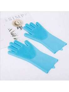 Pet Bath Gloves Universal For Cats And Dogs Scratch-Proof Deep Cleaning Hair Removal Tool Effectively Massage Pets Delicate Bubbles Wet And Dry Also Suitable For Kitchen/Car Wash, Daily Home Cleaning Two Colors To Buy - Multicolor - View 5