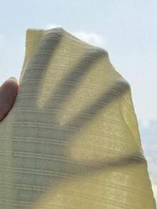 SHEIN Đầm nữ tuổi teen kiểu dáng thường ngày, cổ yếm, thắt eo, trang trí hình sao biển, viền bèo nhún. - Màu vàng - Xem 6