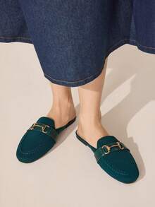 CUCCOO BASICS Women's Shoes Fashion Versatile Comfortable Flat Shoes - Dark green 1 - View 2