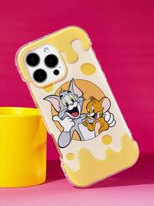 TOM & JERRY X SHEIN 可爱动物印花手机壳，适用于 11 - 17 Pro Max - 彩色 - 查看 6