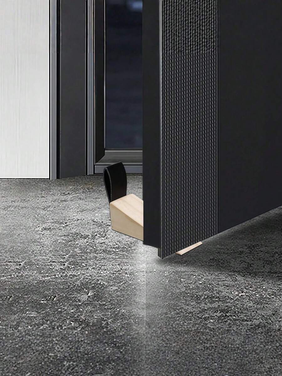 1 Buah Penahan Pintu Kayu Solid Anti Benturan Pelindung Dinding Anti Selip Tahan Lama Penahan Baji Kayu Alami untuk Rumah Kantor Ruang Tamu Kamar Tidur Pelindung Lantai Pintu Penyangga Pintu Dekorasi Interior Penahan Baji Perlengkapan Keamanan Rumah - Satu-Ukuran - View 1