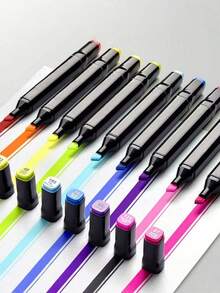24pc/48pc/60pc/80PCS//120pc/168pc Art Marker Set – Watercolor Brush Pens For Students, Dual Tip Oil-Based Markers For Art Students, Paint Brushes For Elementary School Students, Perfect Christmas & New Year Gift - multicolor - View 5