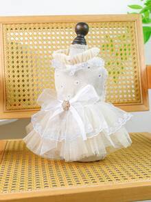 PETSIN 1 chiếc váy cho thú cưng, kiểu công chúa, chất liệu chiffon mềm mại, thích hợp cho mèo/chó mặc hàng ngày trong các đám cưới và tiệc tùng. - Nhiều màu - Xem 16