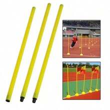 Bộ 3 cột khung thành bóng đá chịu lực cao, màu vàng sáng, mỗi đoạn dài 50,01cm, thích hợp cho bóng đá, khúc côn cầu - Cấu trúc PVC bền chắc, lý tưởng cho việc rèn luyện sự nhanh nhẹn, tốc độ, chiến thuật và xây dựng đội nhóm - Thiết bị huấn luyện vượt chướng ngại vật di động, thích hợp cho tập luyện tại nhà/ngoài trời. - Nhiều màu - Xem 5